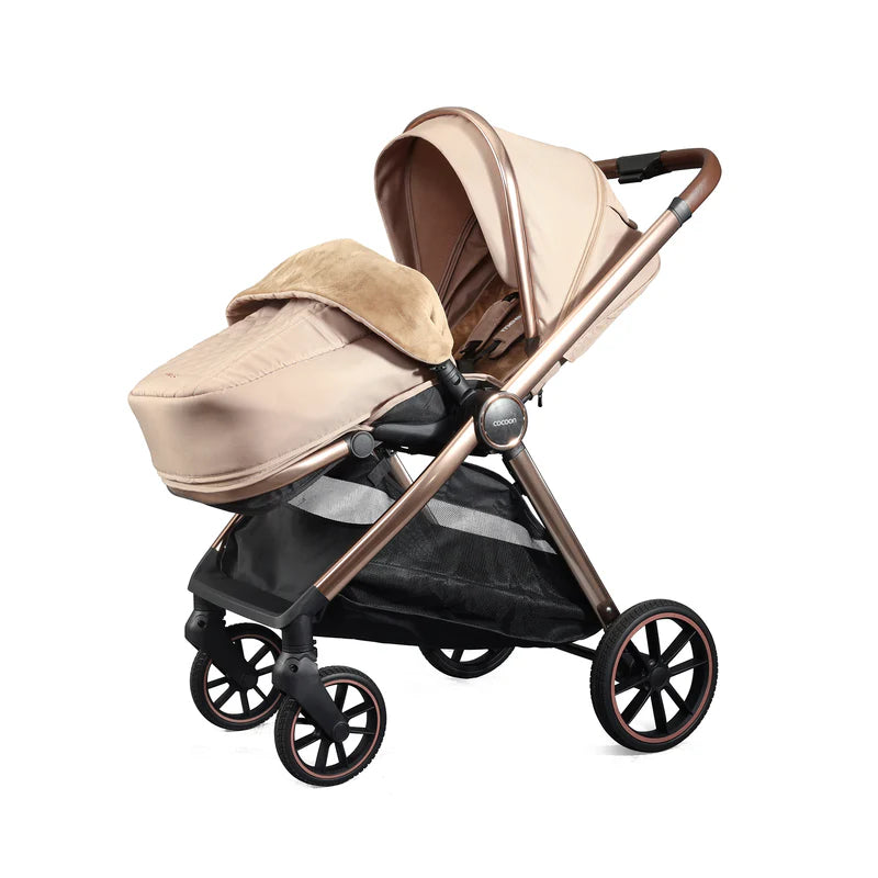 Mee-Go Cocoon Pushchair Bundle with Accessories – Toffee