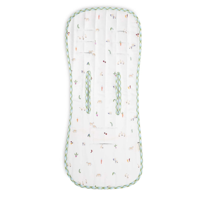 Avery Row Pram Liner - Little Farm/Greenhouse Gingham
