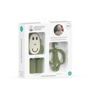 Matchstick Monkey Teething Starter Set - Olive