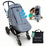 SnoozeShade Plus Deluxe Premium Stroller Sun Shade - Grey