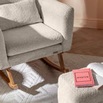 Tutti Bambini Oscar Luxe Rocking Chair & Storage Footstool - Sage