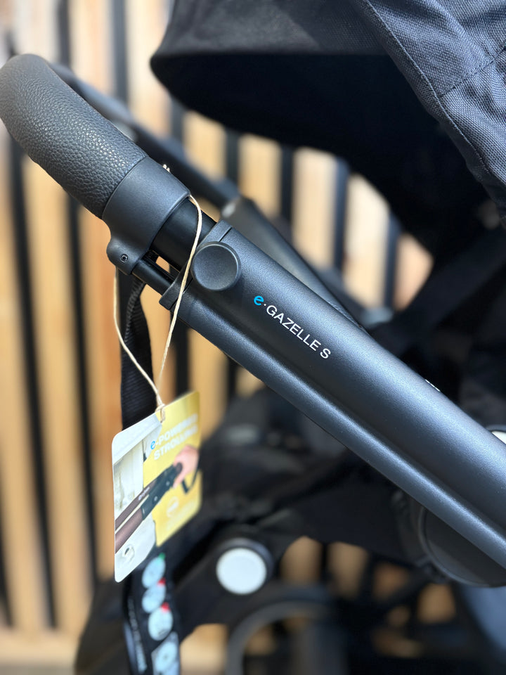 EX DISPLAY Cybex e-Gazelle Double Pushchair - Moon Black