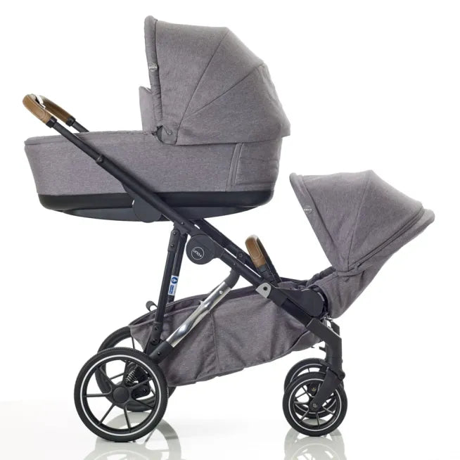 Mee-Go Uno+ Tandem Pushchair - Pearl Grey