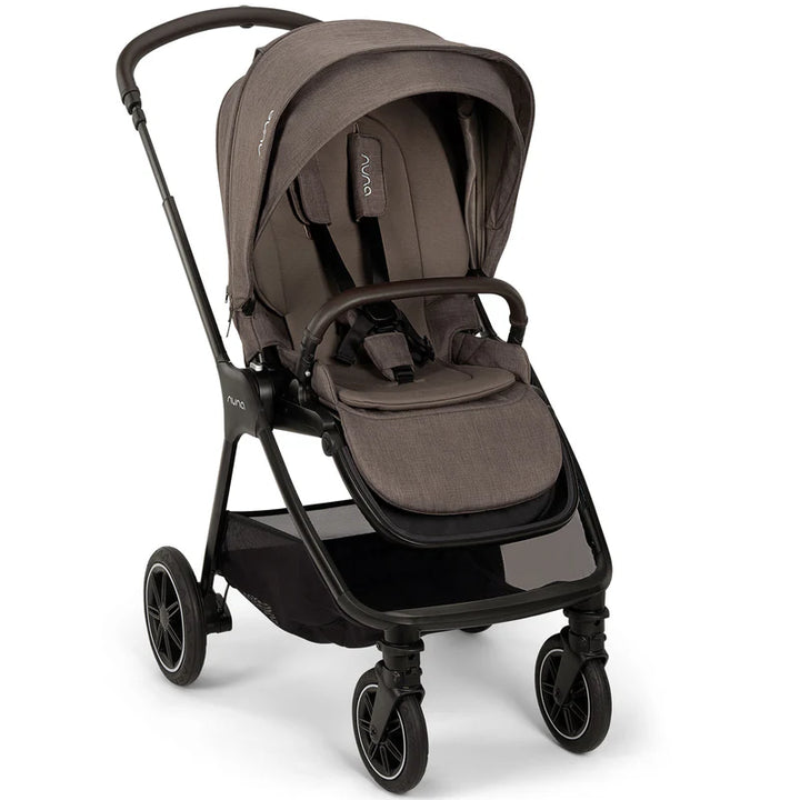 Nuna TRIV Next, LYTL Carrycot, ARRA Flex + Base Curve Travel System - Chestnut