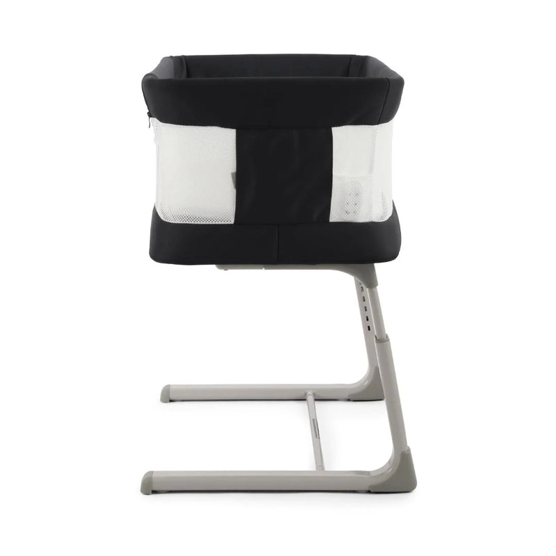 Oyster Drop Side Wiggle Crib Co-Sleeper - Carbonite