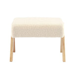 Bebe & Beyond Storyteller Nursing Chair & Stool – Off White Teddy Boucle