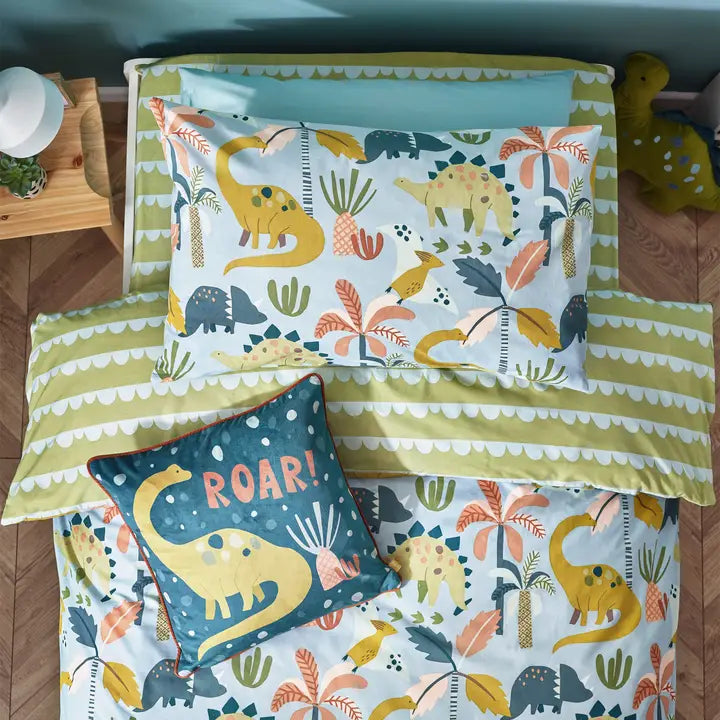 Little Dinos Scandi Toddler Bed Duvet Cover Set