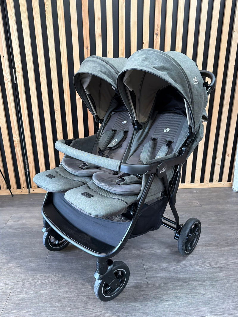 PRE LOVED Joie Estrella Twin Stroller - Evergreen