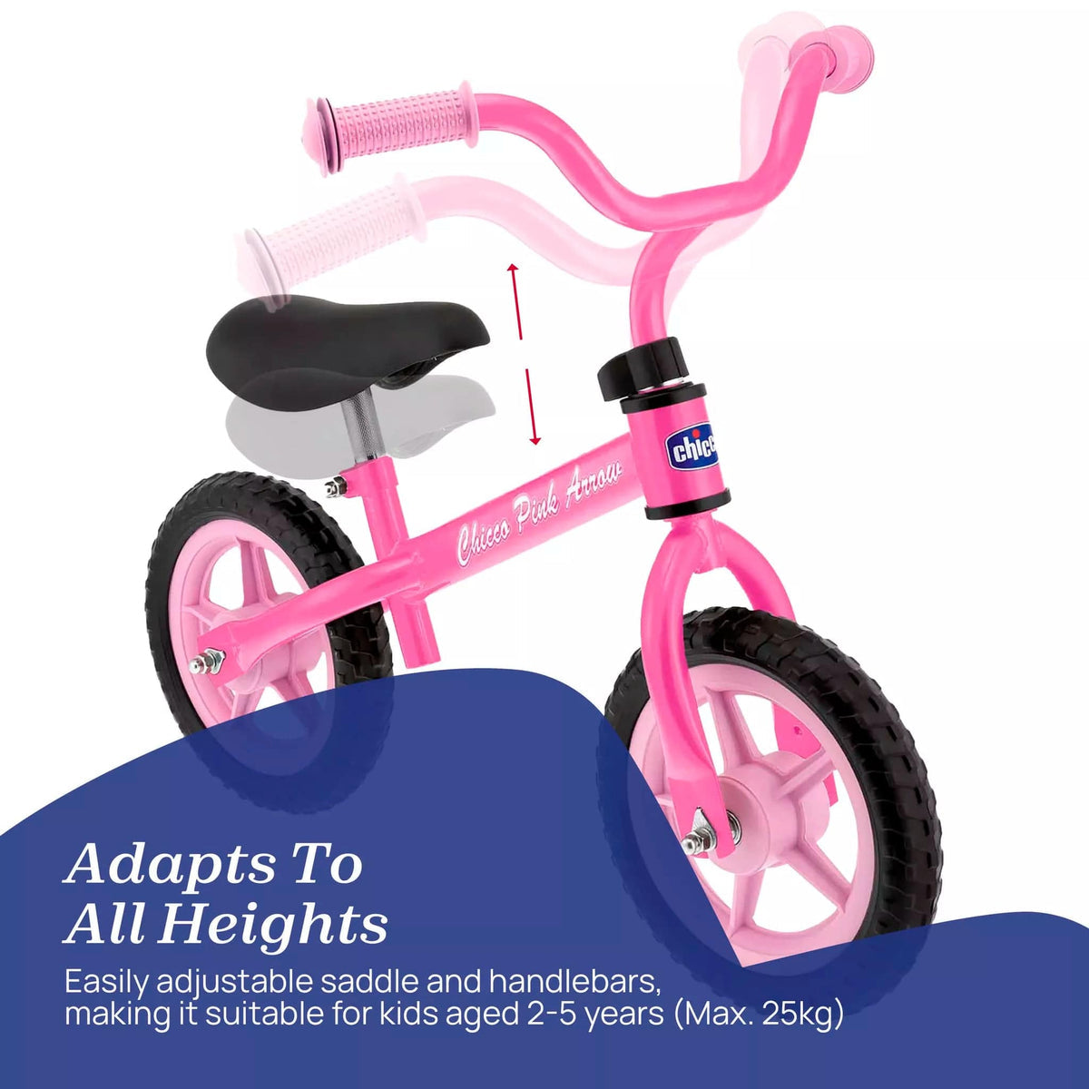 Chicco Toy Balance Bike - Pink Arrow