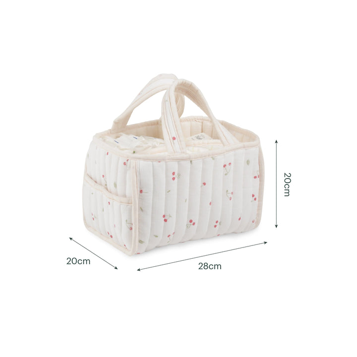 CuddleCo Nappy Caddy Set - Ditsy Cherry