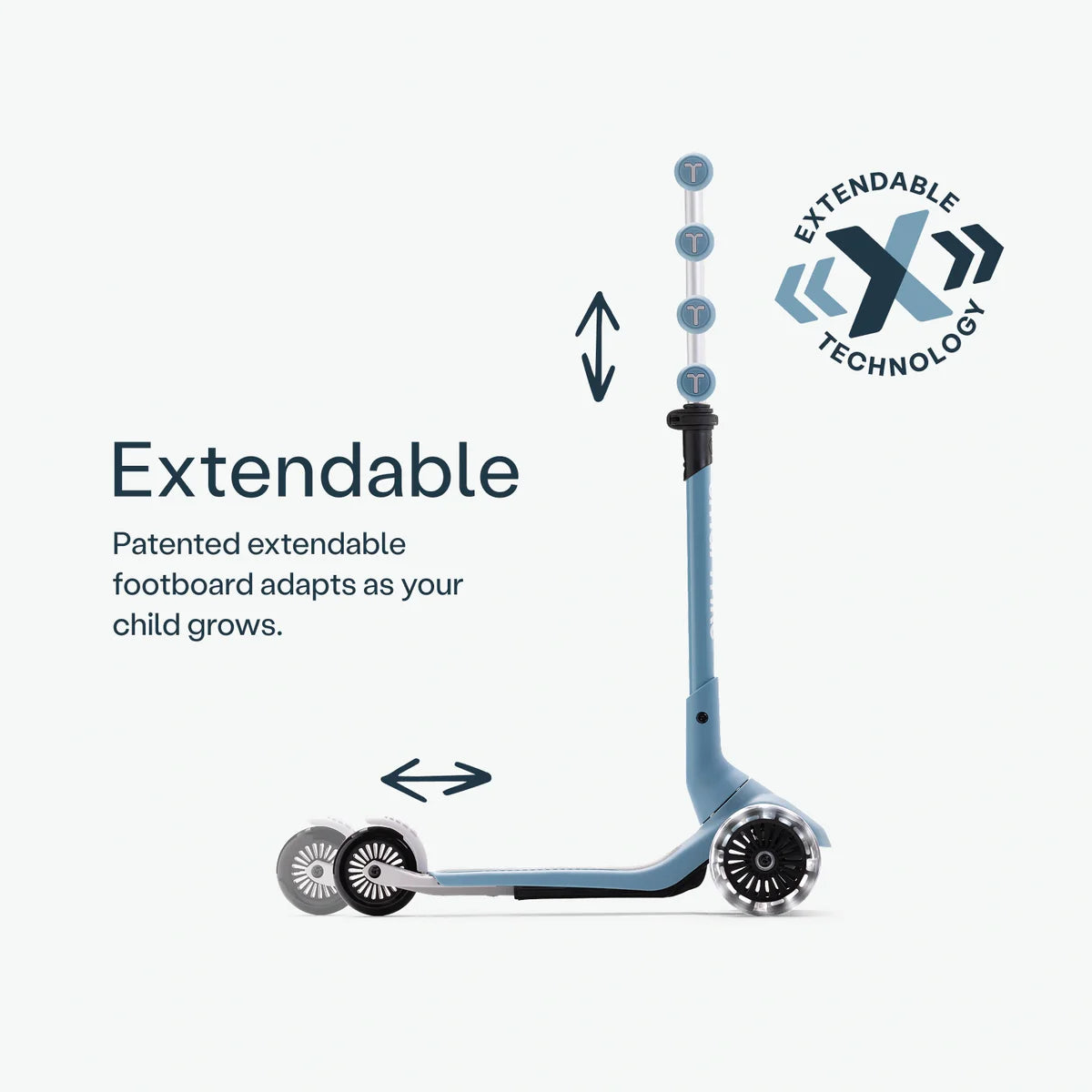 SmarTrike Xtend Mini+ Scooter - Ocean Blue