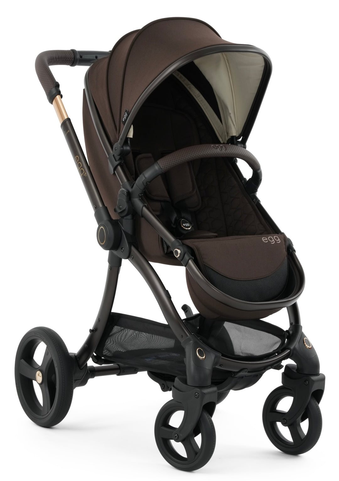 egg3 Luxury Maxi-Cosi Cabriofix i-Size Travel System Bundle - AINR Exclusive Turkish Coffee