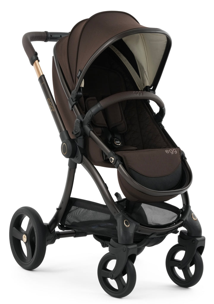 egg3 Luxury Maxi-Cosi Cabriofix i-Size Travel System Bundle - AINR Exclusive Turkish Coffee