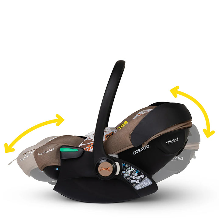 Cosatto Wow 3 Special Edition All Stage Family Rotate & Recline 2 Base Bundle - Tiger Tale