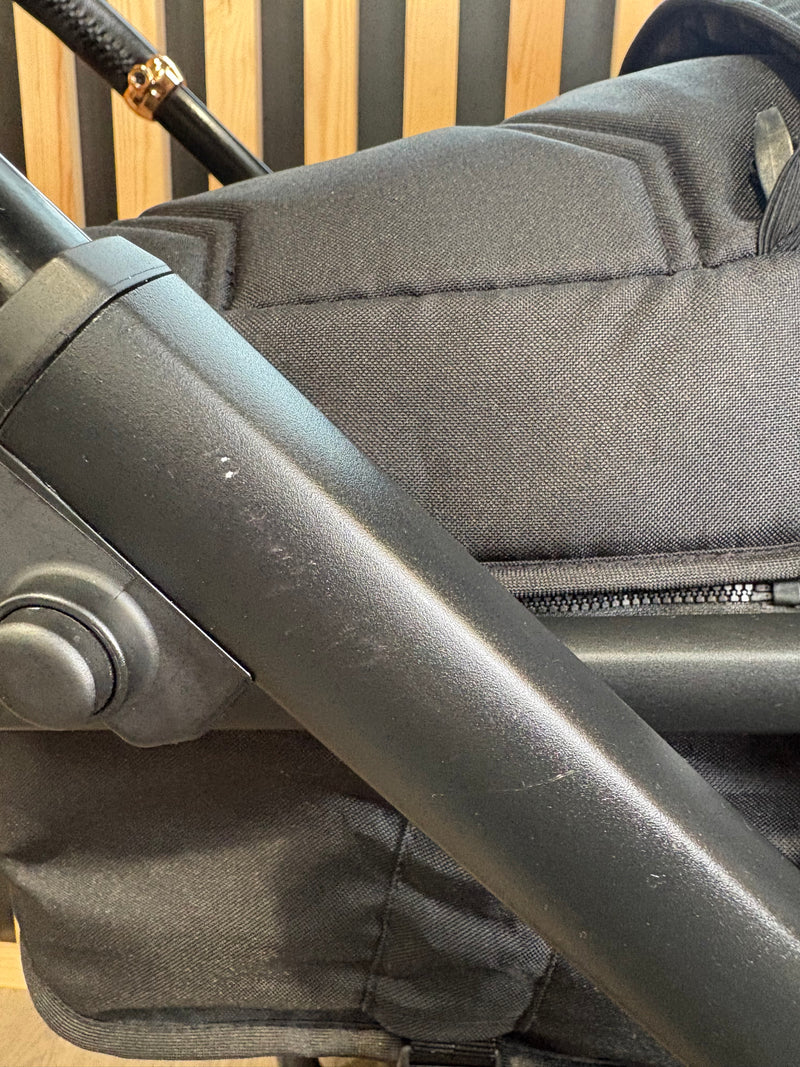 PRE LOVED My Babiie MB33 Twin Pushchair - Black Leopard