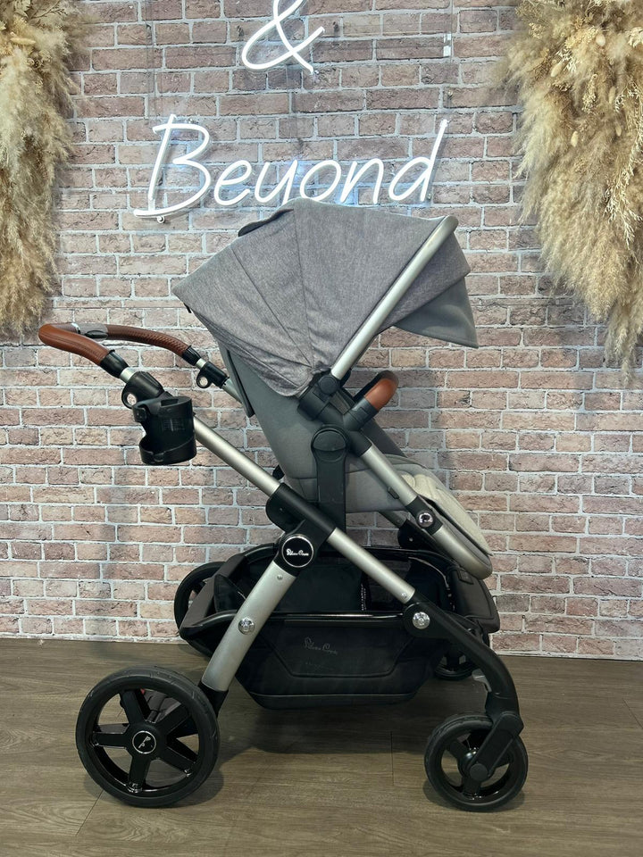 PRE LOVED Silver Cross Wave Pushchair & Carrycot – Zinc