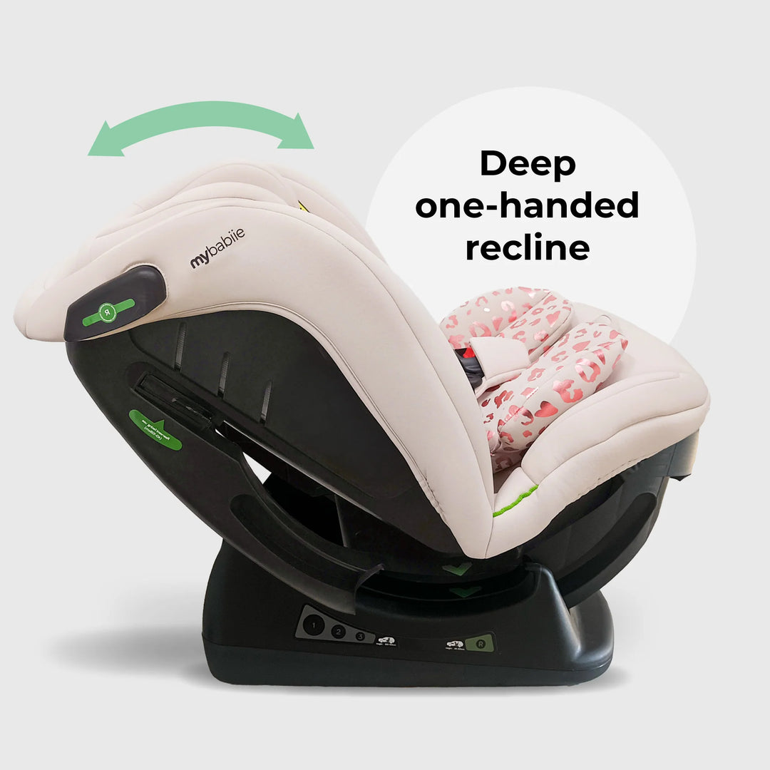 My Babiie MBCS100 2-in-1 Convertible R129 Car Seat - Pink Leopard