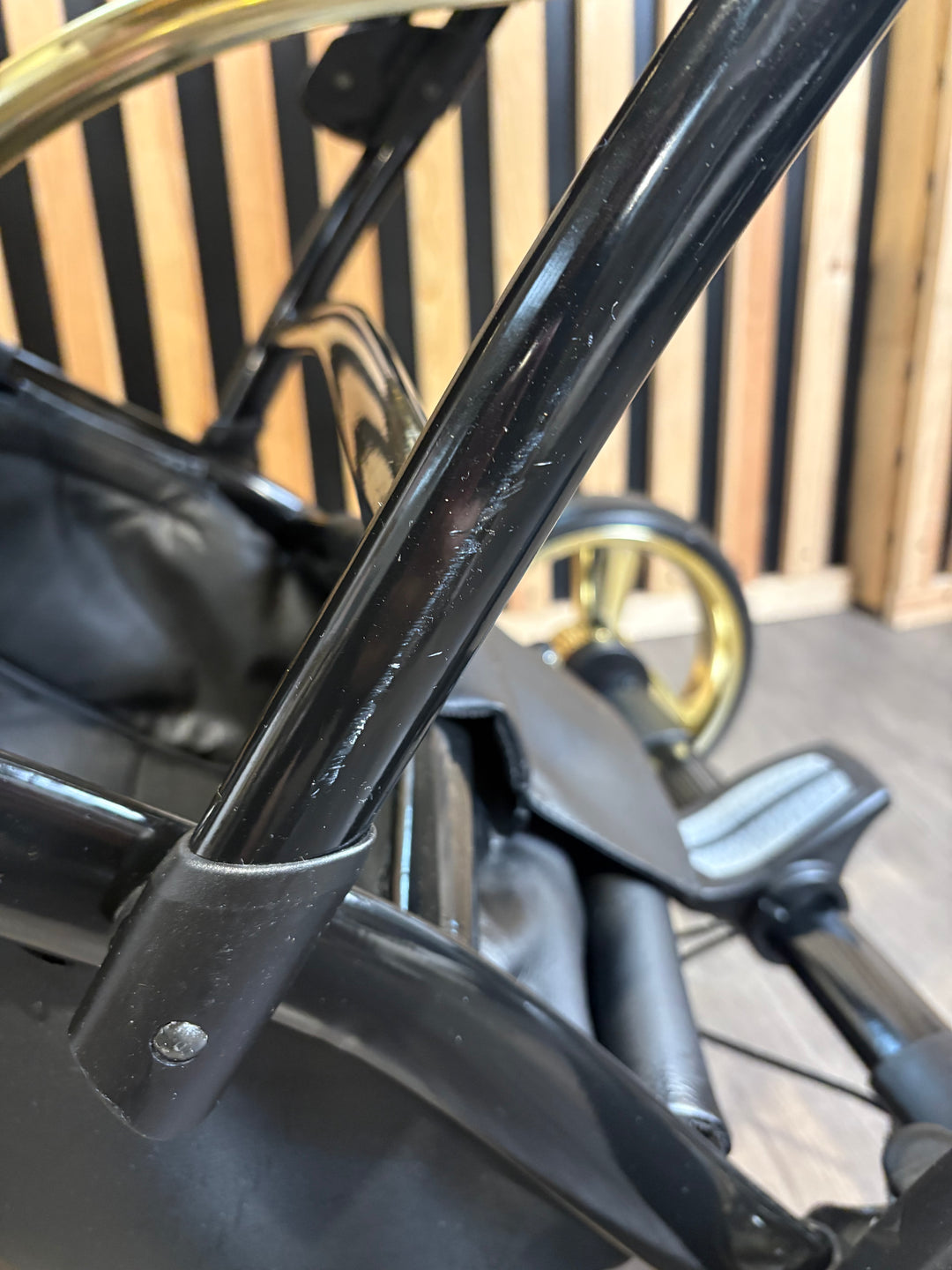 PRE LOVED Junama Fluo Tandem Pushchair - White Gold