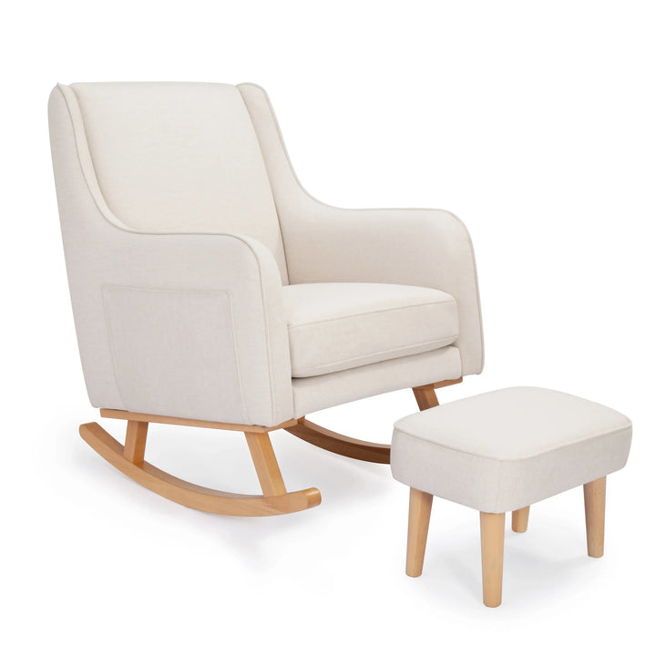 Babymore Ida Nursing Chair with Footstool – Ivory