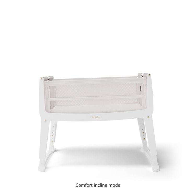 SnuzPod Studio Bedside Crib - Paris (White)