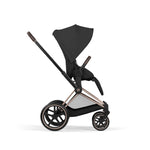 Cybex Priam Comfort Pushchair & Foldable Carrycot - Sepia Black/Rose Gold