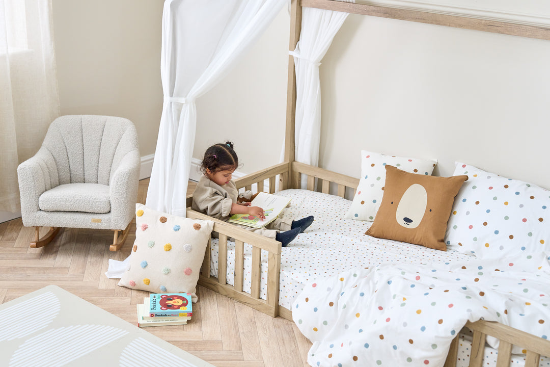 Tutti Bambini Casa Grande Montessori Toddler Floor Bed 90 x 200cm - Harvest Oak