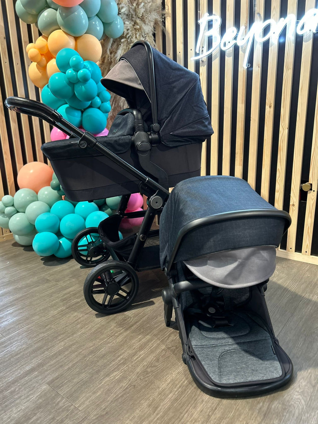 PRE LOVED Silver Cross Coast Single To Double Pushchair - Flint