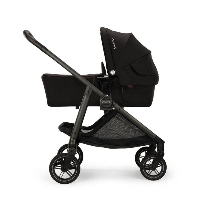 Nuna SWIV, ARRA Flex + BASE Curv Travel System Bundle - Caviar