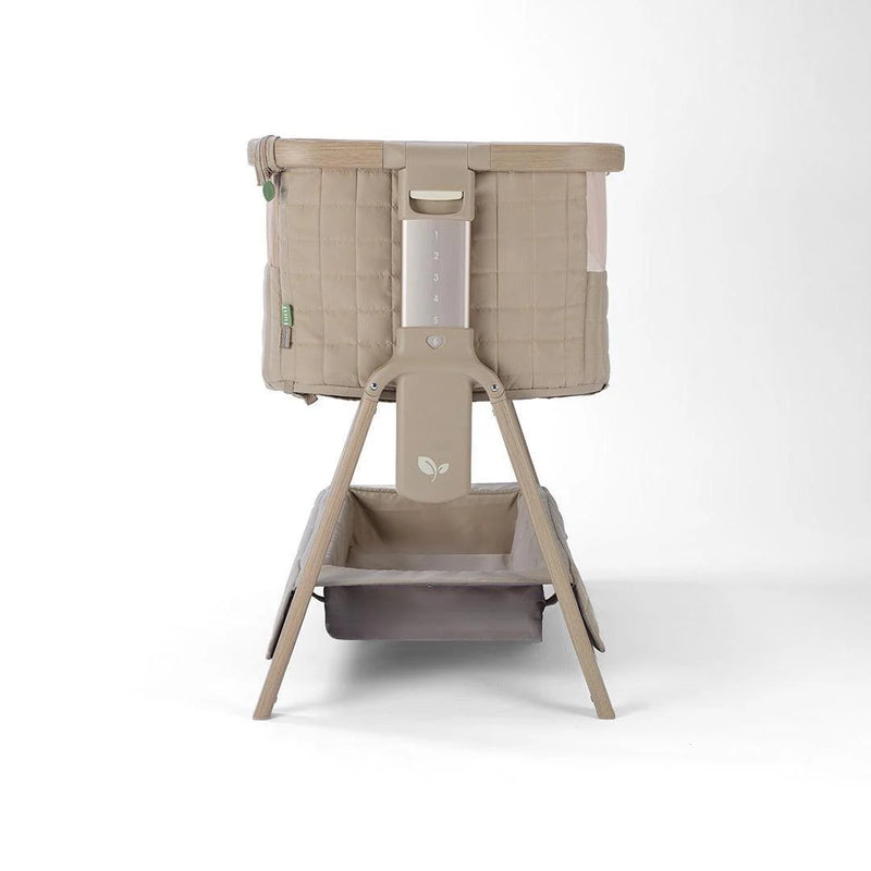 Tutti Bambini Cozee Sense Bedside Crib - Soft Walnut/Cocoa