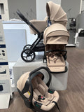 EX DISPLAY iCandy Core2 360 Car Seat Travel System Bundle - Sandstone