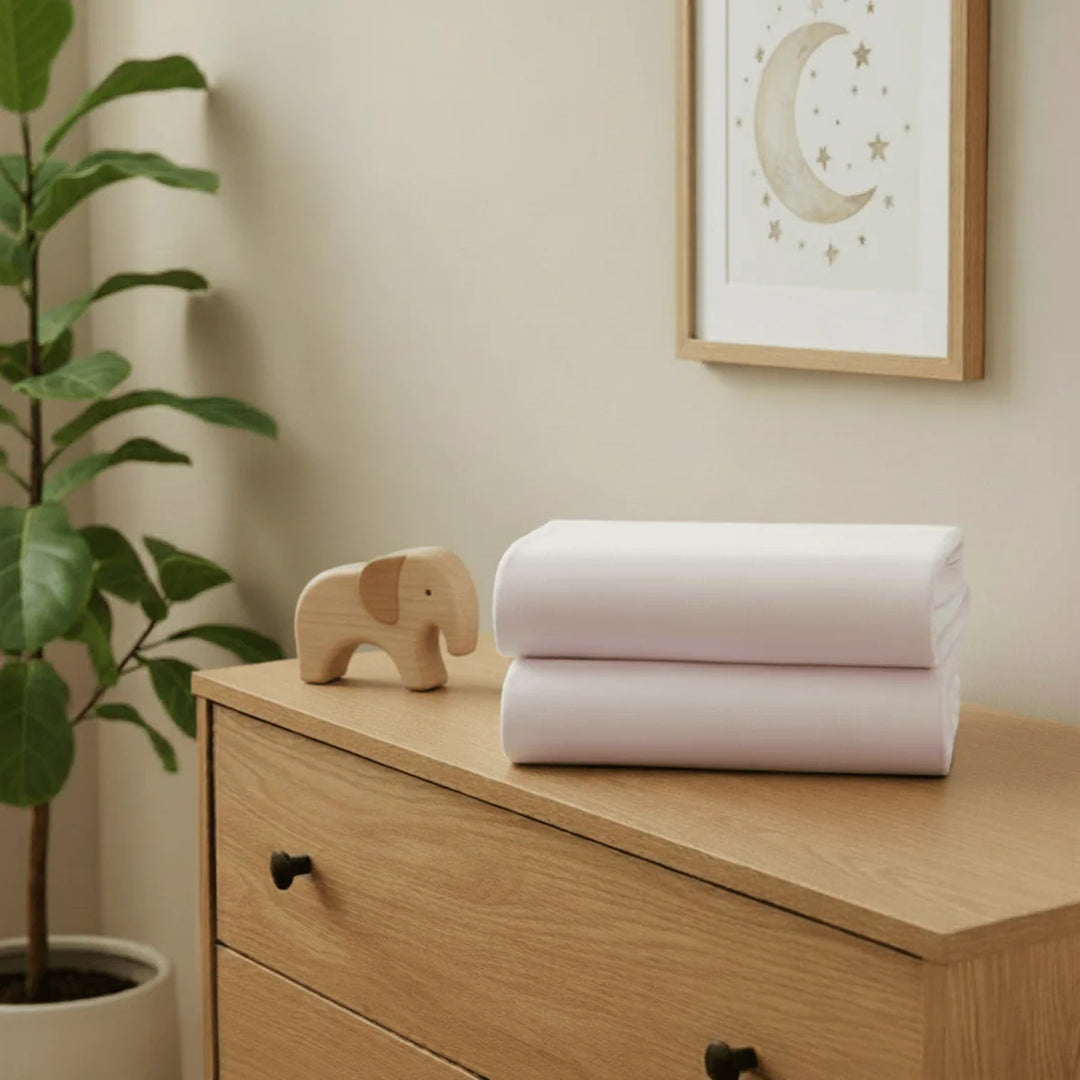 Clair De Lune Dimple Palm Moses Basket With Stand & Bedding Bundle