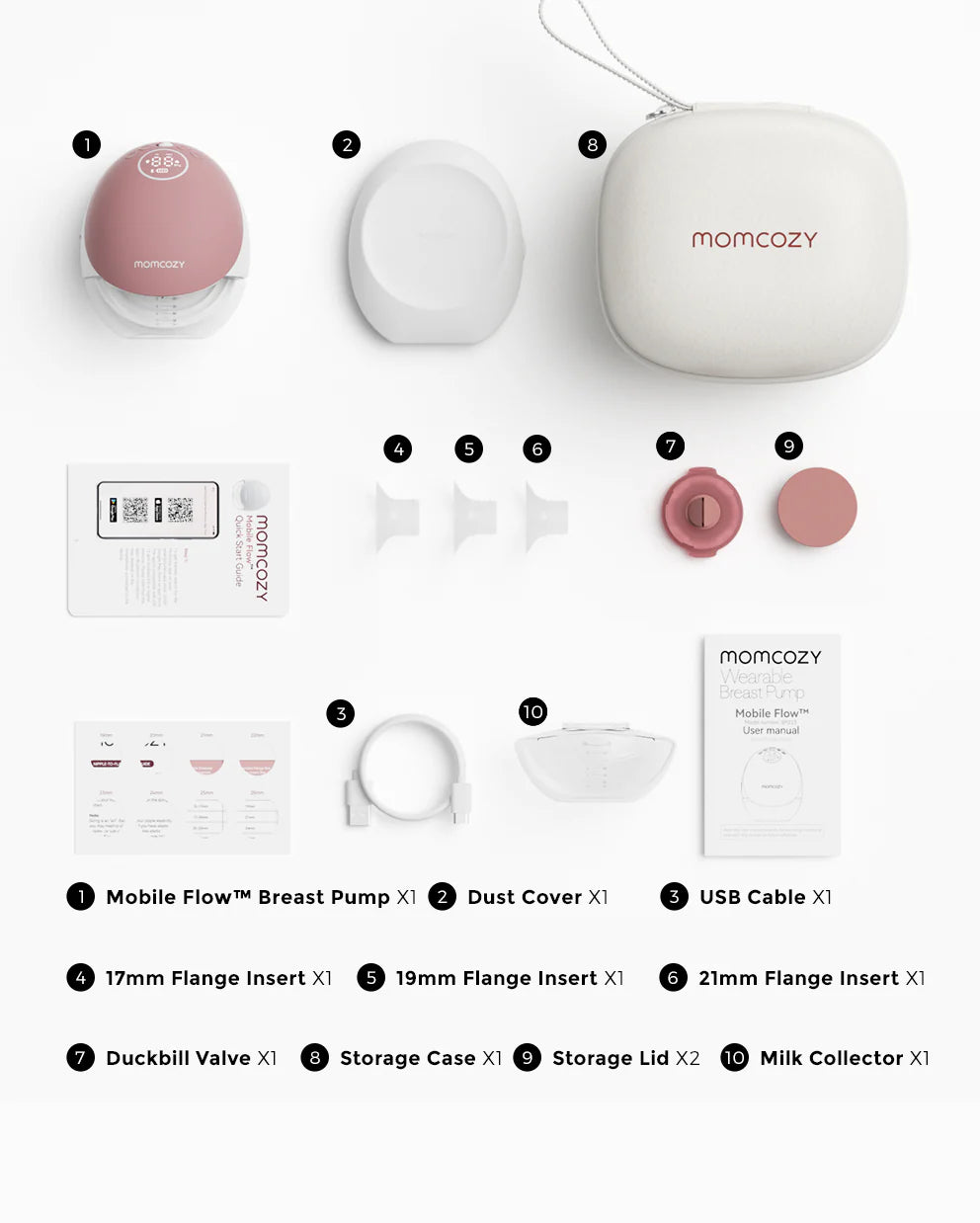 Momcozy M9 Single Hands Free Breast Pump
