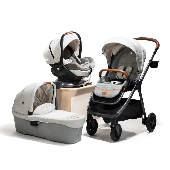 Joie Finiti 360 Travel System & Home Bundle - Oyster/Speckled