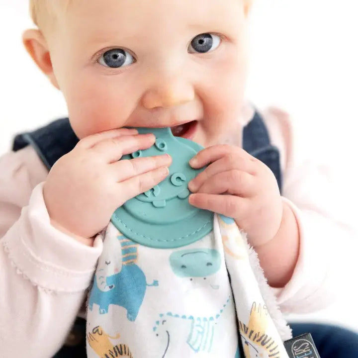 Cheeky Chompers Comfortchew Baby Comforter With Teether - Cheeky Animals