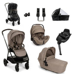 Nuna TRIV Next, LYTL Carrycot, ARRA Flex + Base Curve Travel System - Cedar