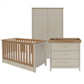 Babymore Mira 3 Piece Nursery Room Set – Cashmere Warm Oak