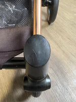 PRE LOVED Cybex Priam 3in1 Travel System + EX DISPLAY COT LUX - Sepia Black on Rose Gold