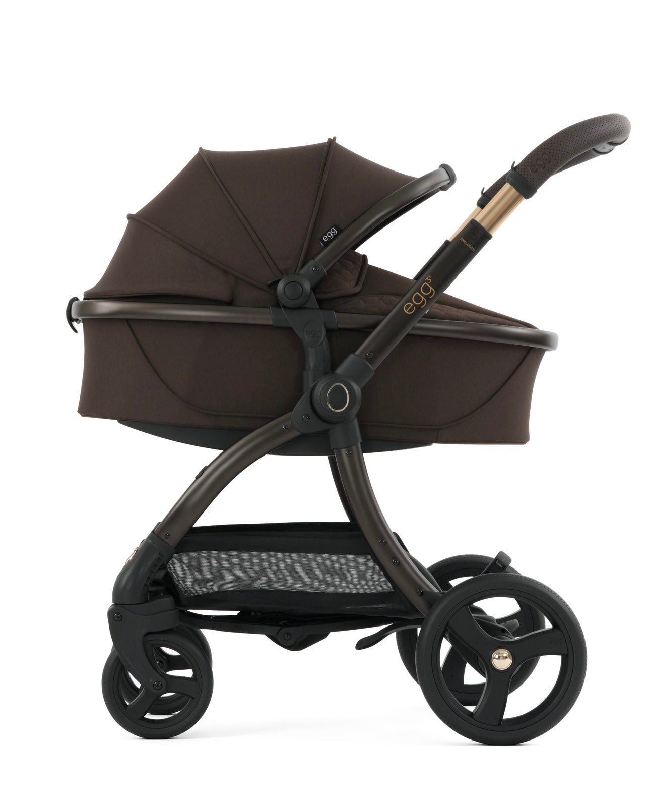 egg3 Luxury Shell Travel System Bundle - AINR Exclusive Turkish Coffee