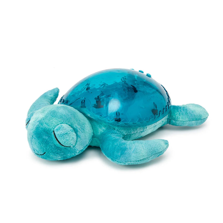 Cloud B Tranquil Turtle Rechargeable Projector Nightlight with White Noise Soothing Sounds - Aqua Blue