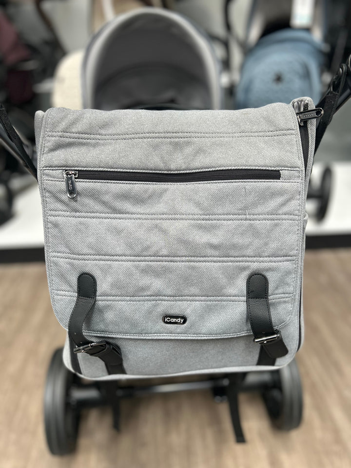 PRE LOVED iCandy Peach 7 Pushchair Bundle - Light Grey