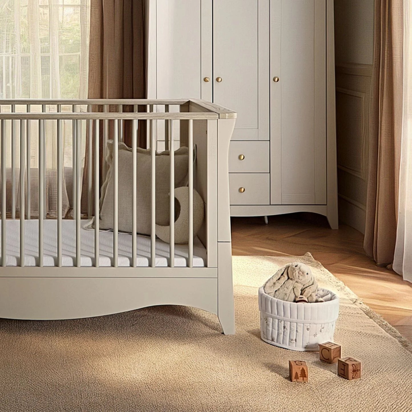 CuddleCo Clara Luxe 2 Piece Furniture Set - Cashmere & Ash