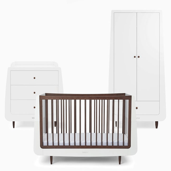 SnuzKot Skandi 3 Piece Nursery Furniture Set - Ebony