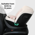 My Babiie MBCS300 Easy Spin R129 Car Seat with Top Tether - Pink Leopard