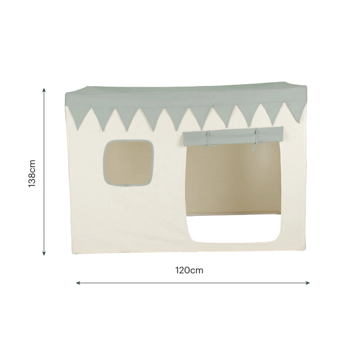 CuddleCo Play House with Bunting - Sea Salt