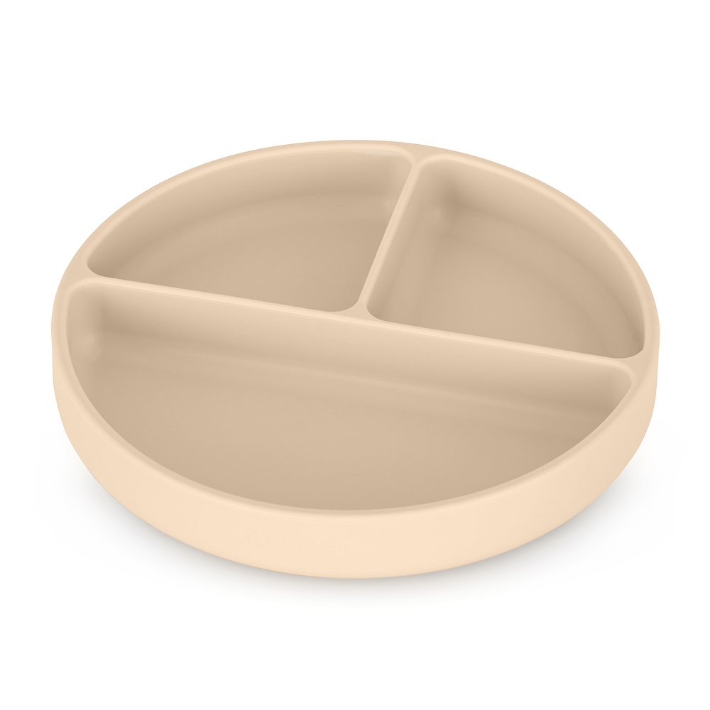 PETITE&MARS Silicone divided plate - Sand