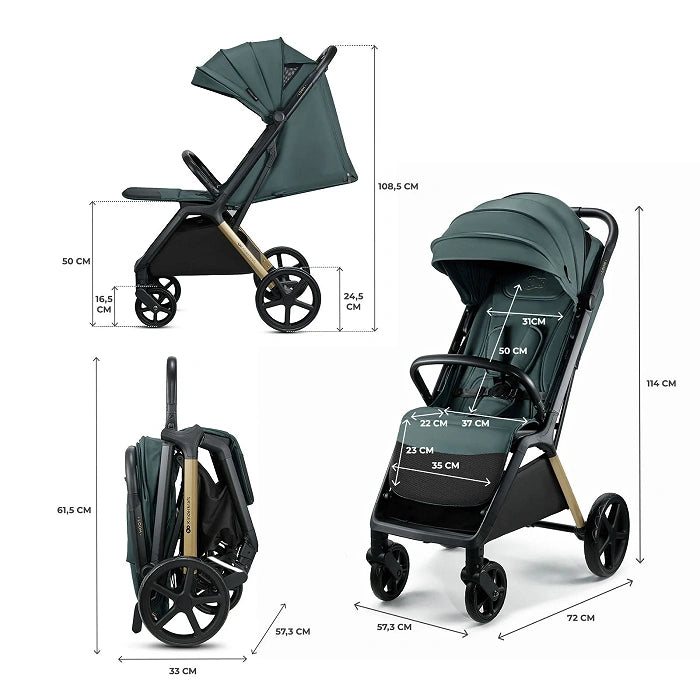 Kinderkraft Loom Stroller - Jade Green