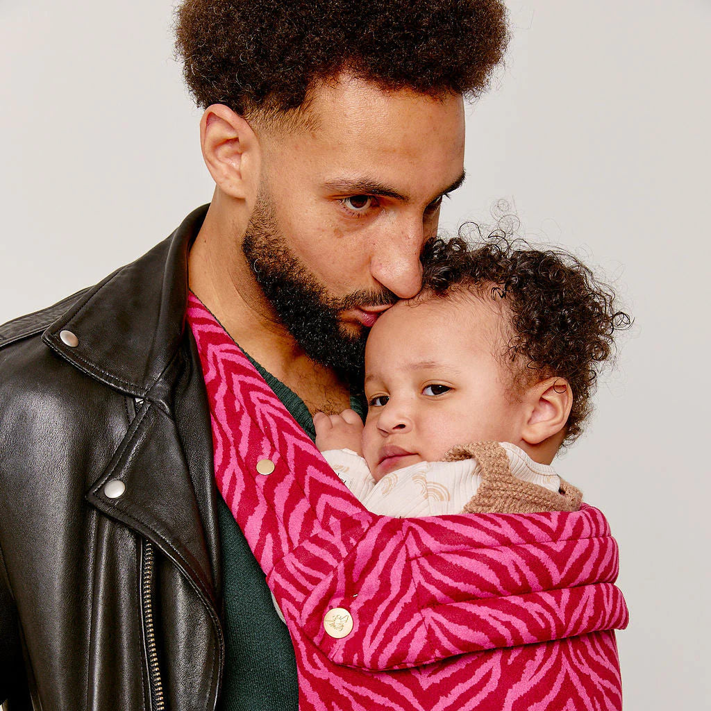 Bizzi Growin Nomad Air Animal Print Baby Carrier – Flaming Zebrano