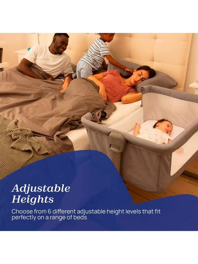 Chicco Next2Me Essential Bedside Crib - Stone