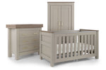 BabyStyle Charnwood Collection Bordeaux 3 Piece Nursery Furniture Set - Oatmeal