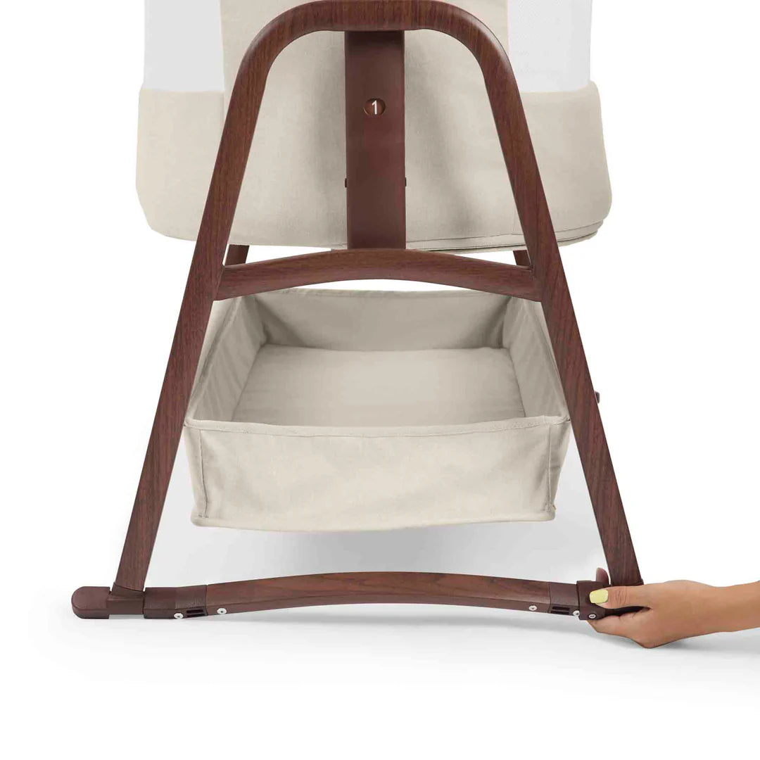 Ickle Bubba Bubba&Me Luxe Bedside Crib - Stone